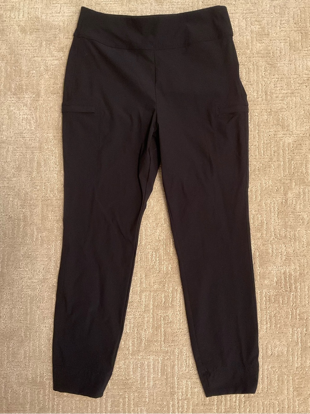 North Face Women Utility Performance Pants Black Hiking Travel L EUC Classic